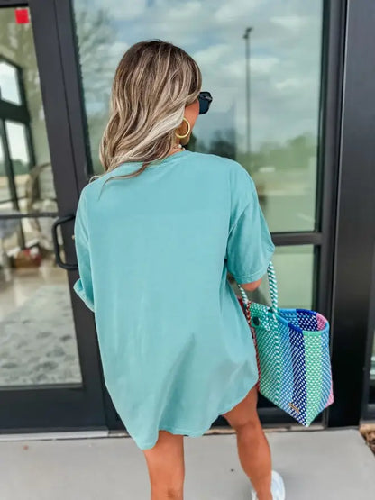 Coastal Cowgirl Surf Club - Seafoam Comfort Colors Tee