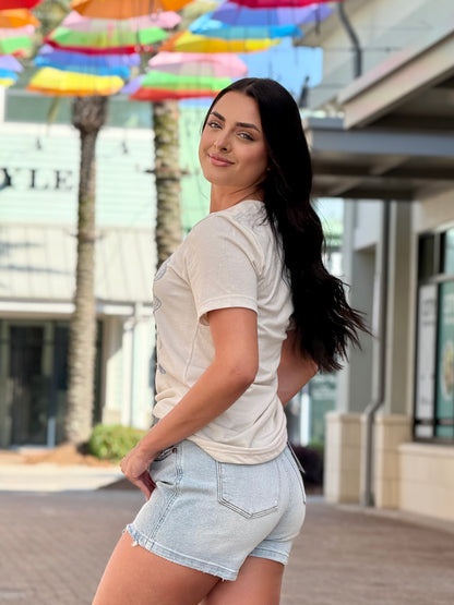 Judy Blue Frayed Summertime Denim Shorts - Reg/Curvy