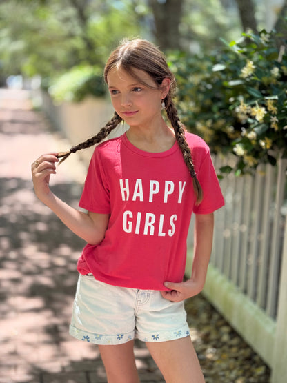 Paisley's Happy Girls Graphic Tee - Youth