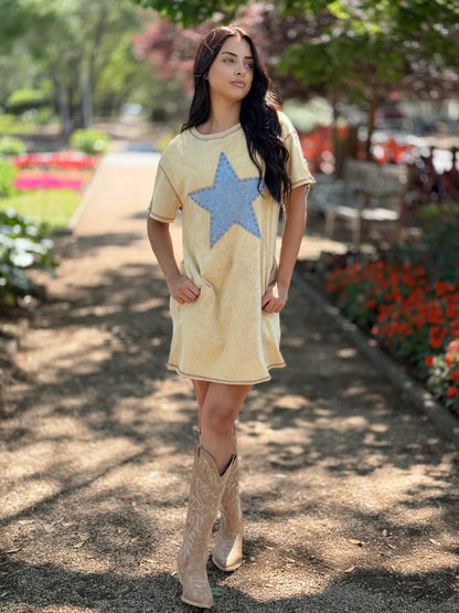 The Reta Star Struck Stud T-Shirt Dress