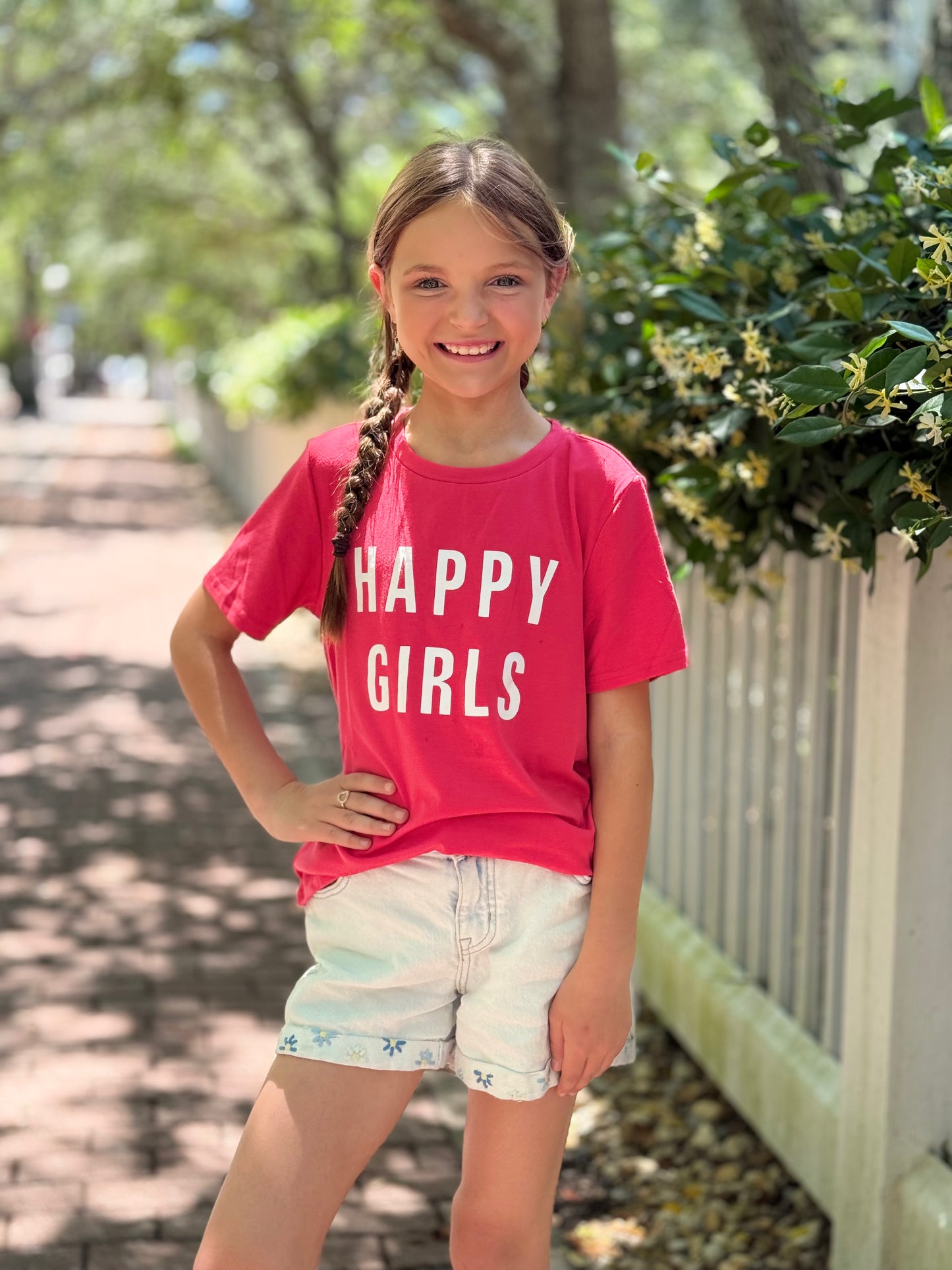 Paisley's Happy Girls Graphic Tee - Youth