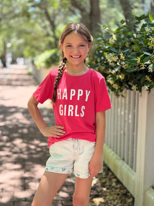 Paisley's Happy Girls Graphic Tee - Youth