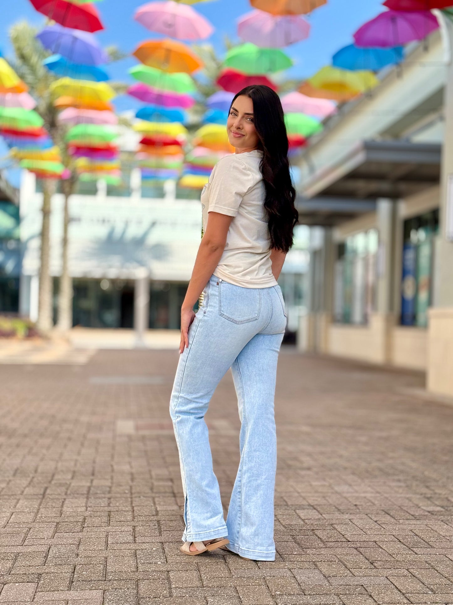 Judy Blue Side Slit Boot Jeans - Reg/Curvy