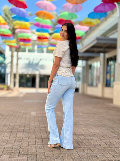 Judy Blue Side Slit Boot Jeans - Reg/Curvy