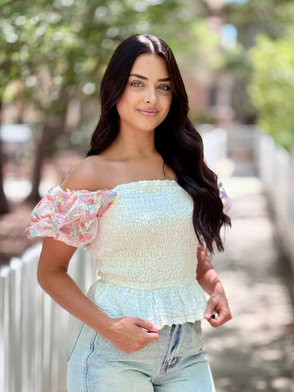 The Abbygail Smocked Top
