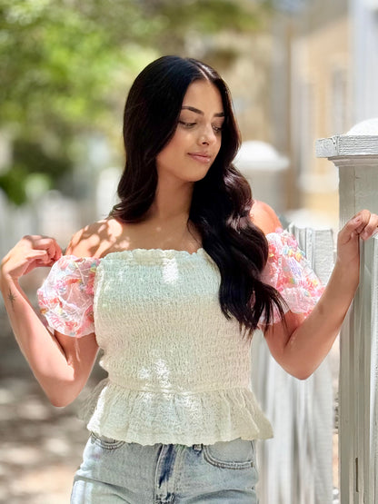 The Abbygail Smocked Top