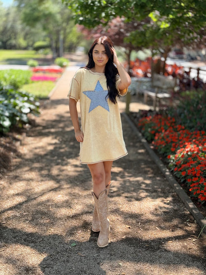 The Reta Star Struck Stud T-Shirt Dress