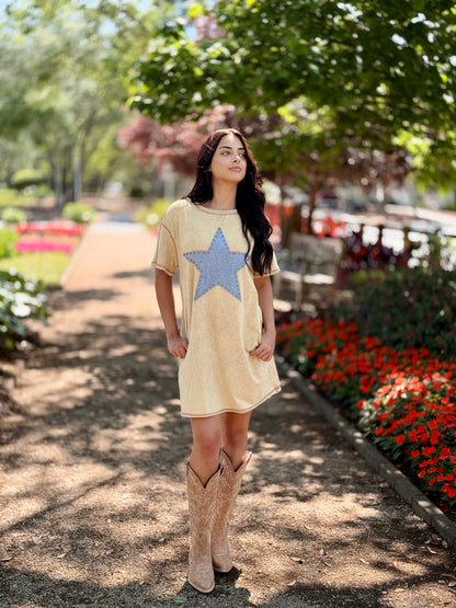 The Reta Star Struck Stud T-Shirt Dress