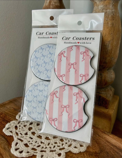 Cutie Coquette Car Coasters